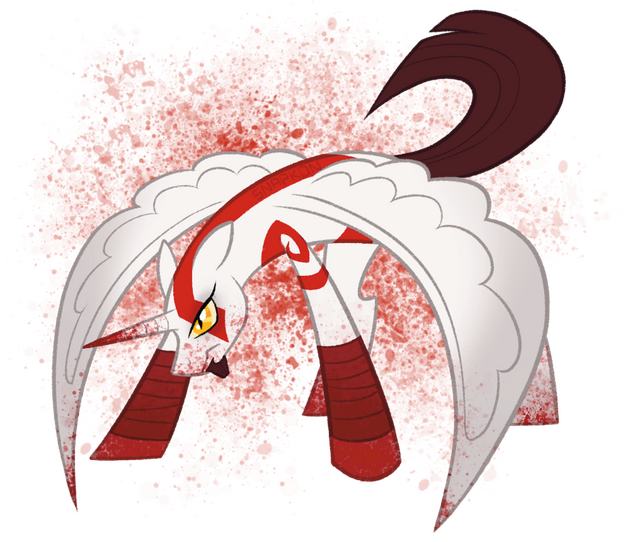 art of a My Little Pony alicorn version of Kratos from God of War
