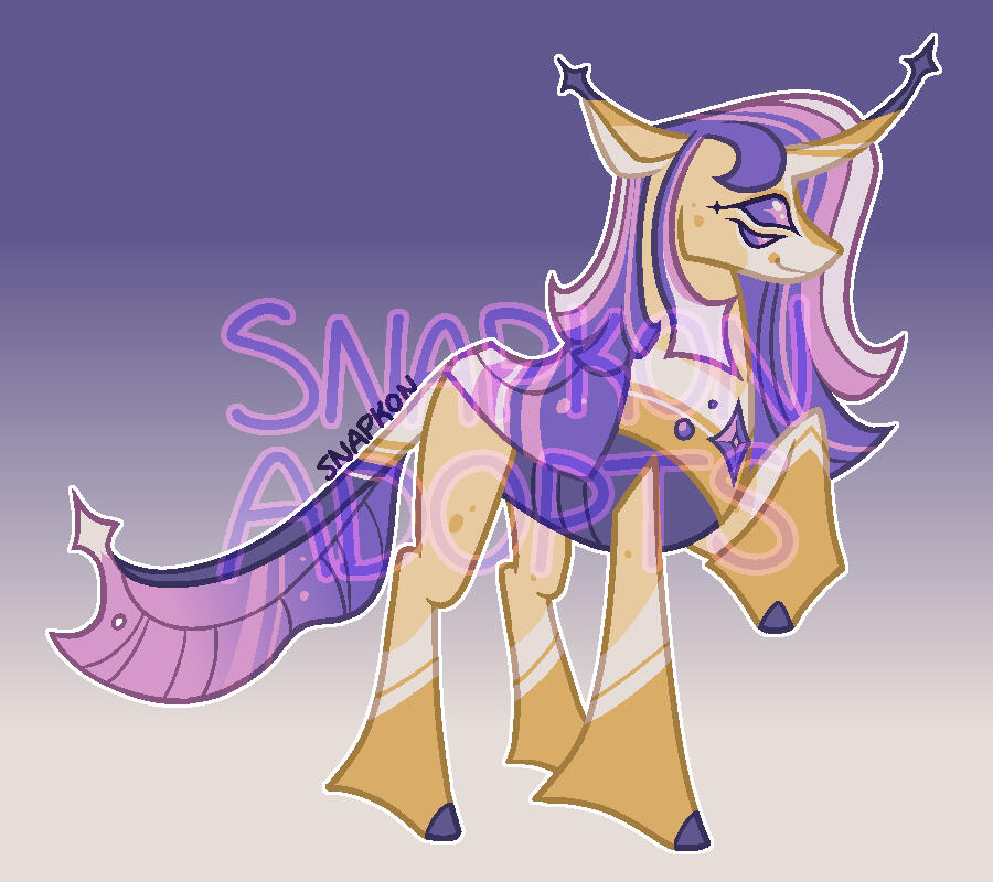 adopt of a teal, pink, and purple candy themed bat anthropomorphic character
